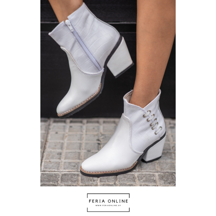 Botas de cuero online blancas